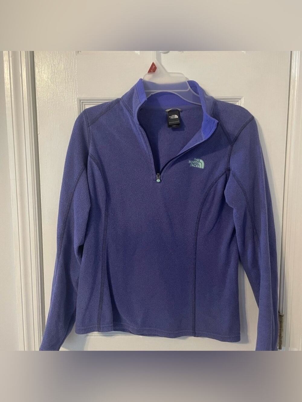 Purple The North Face Pullover Fleece Quarter Zip Size Small